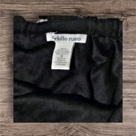 Vintage Y2k Charlotte Russe Strapless Mini Dress S Black W/Mermaid Tail - Picture 3 of 3